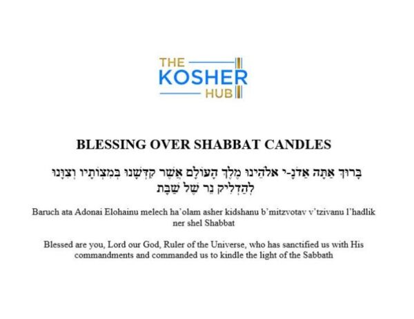 Blessing over Shabbat Candles