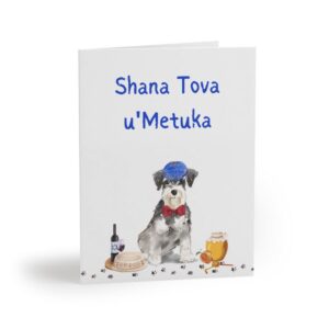 Rosh Hashanah Dog Greeting Card