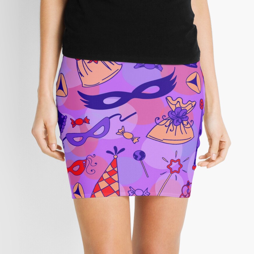 Purim Icons Mini Skirt