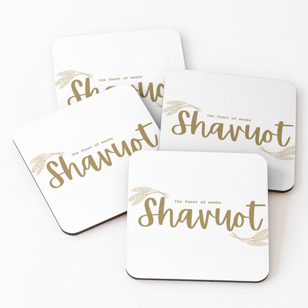 White Shavuot Coasters