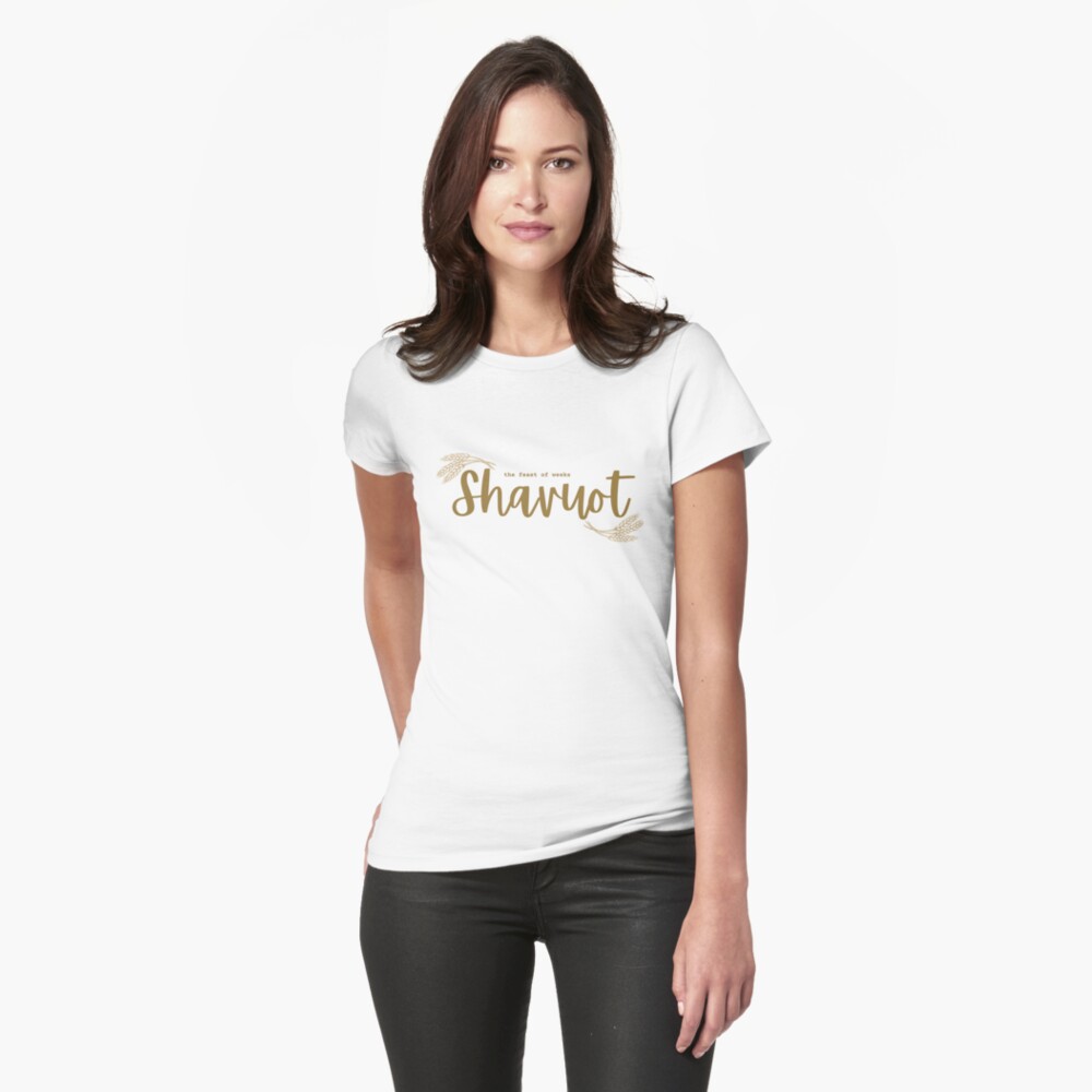 White Shavuot Fitted T Shirt
