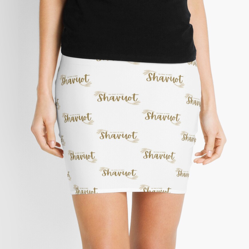 White Shavuot Mini Skirt