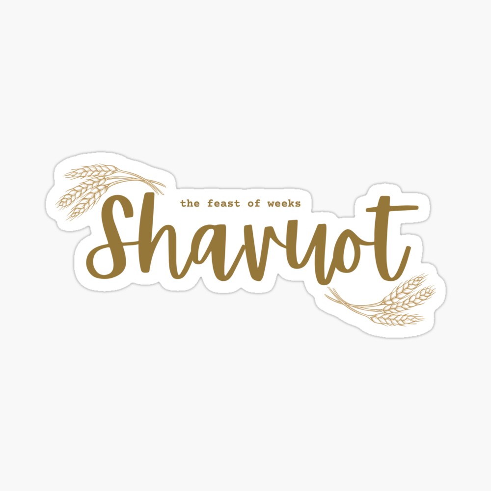 White Shavuot Sticker