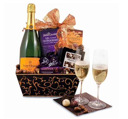 CHEERS TO US CHAMPAGNE GIFT BASKET TO THE USA