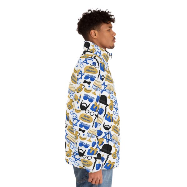 Hanukkah Puffer Jacket - Image 5