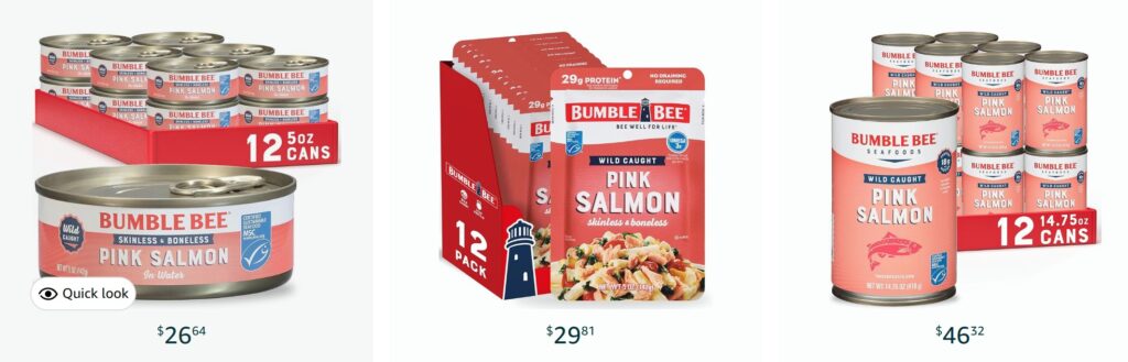 Kosher Salmon from Bumble Bee