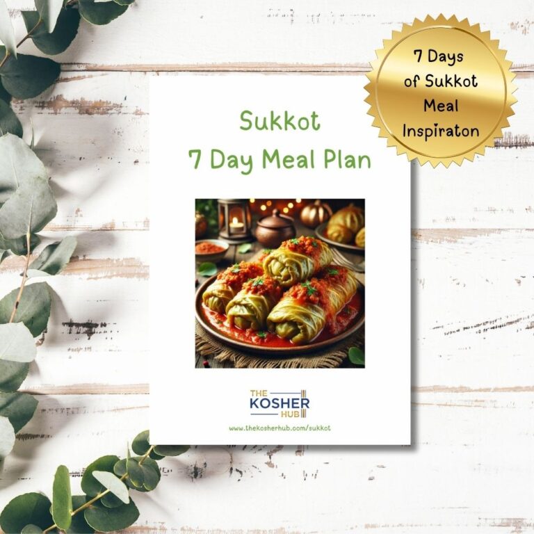 Sukkot Meal Plan