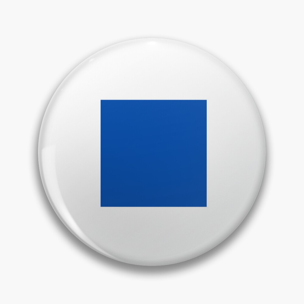 Blue Square on white-pin
