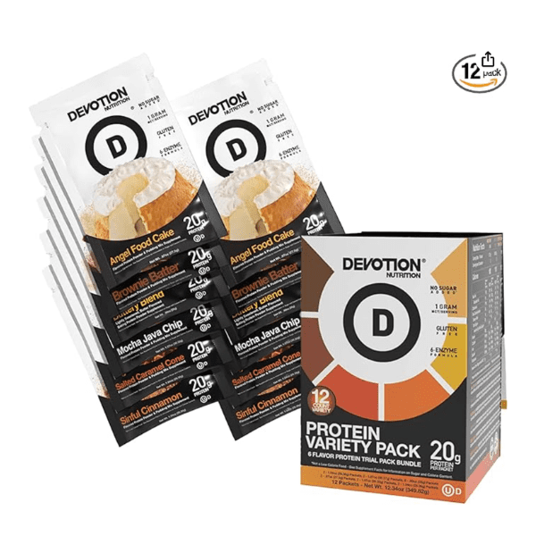Devotion Nutrition Variety Pack Protein Powder — kosher dairy 12 packets