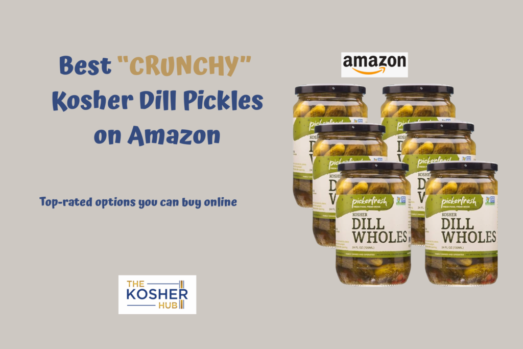 Kosher Crunchy Dill Pickles on Amazon