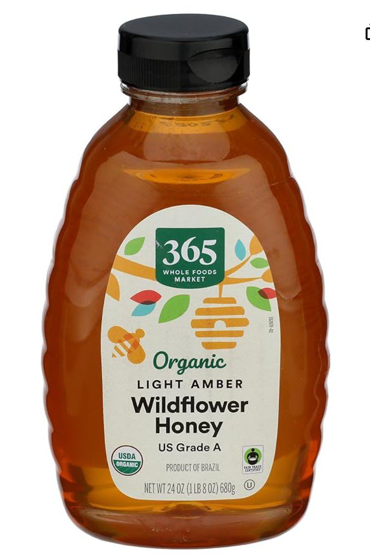 Budget 365 Organic Wildflower Kosher Honey — affordable kosher honey for Rosh Hashanah