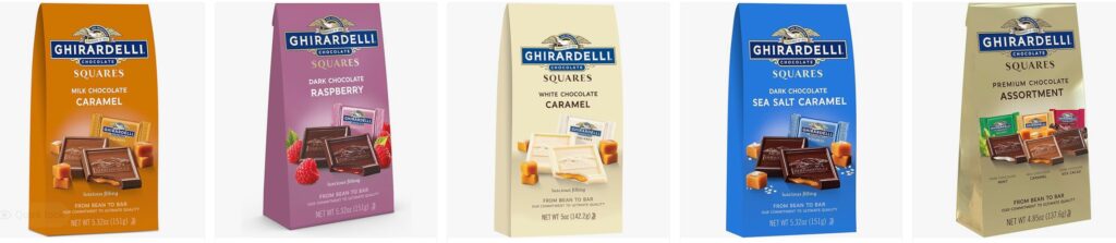 Ghirardelli Kosher Chocolate gift bags