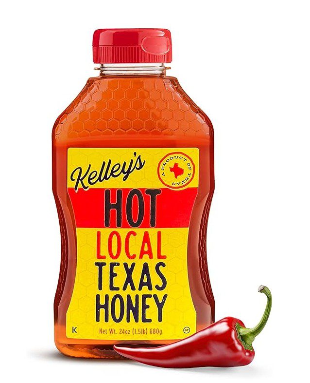 Kelley's Hot Kosher Texas Honey — local Texas honey with a kick