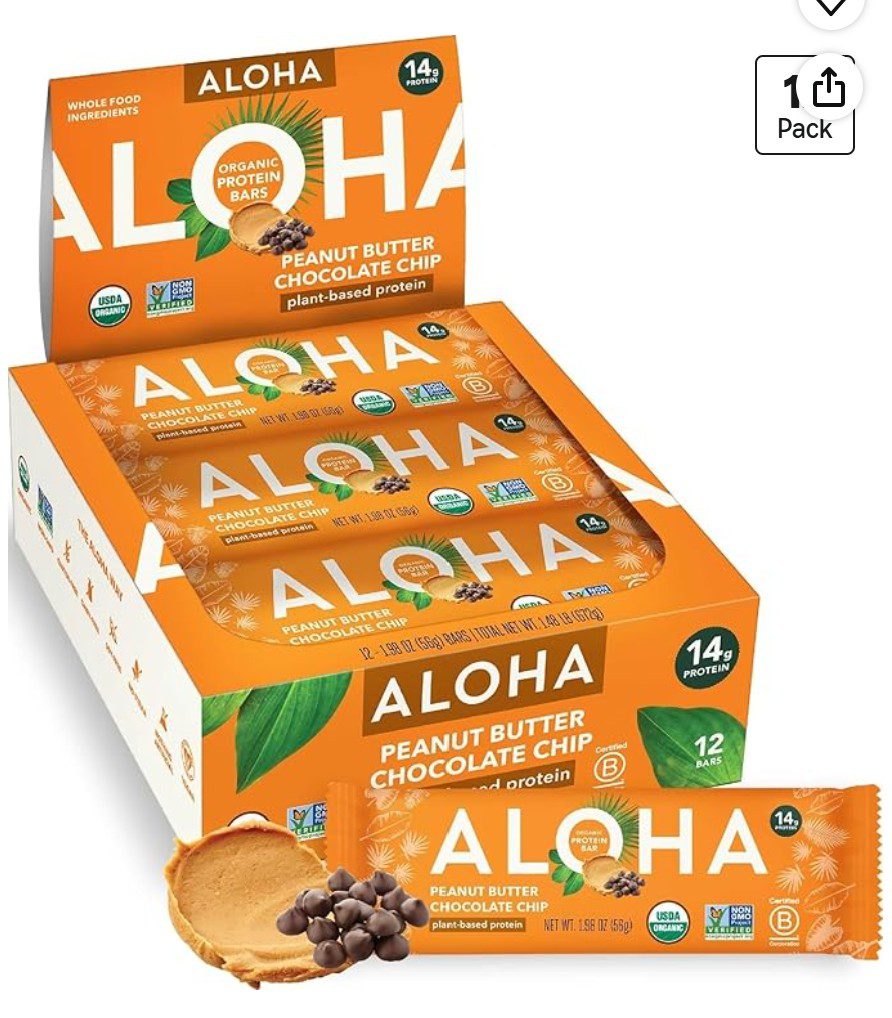 Aloha Kosher Protein Bars on Amazon
