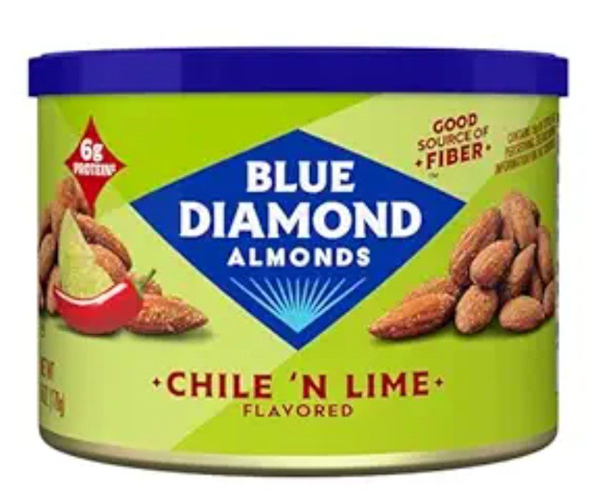 Blue Diamond Almonds Chile n Lime — kosher certified tangy snack