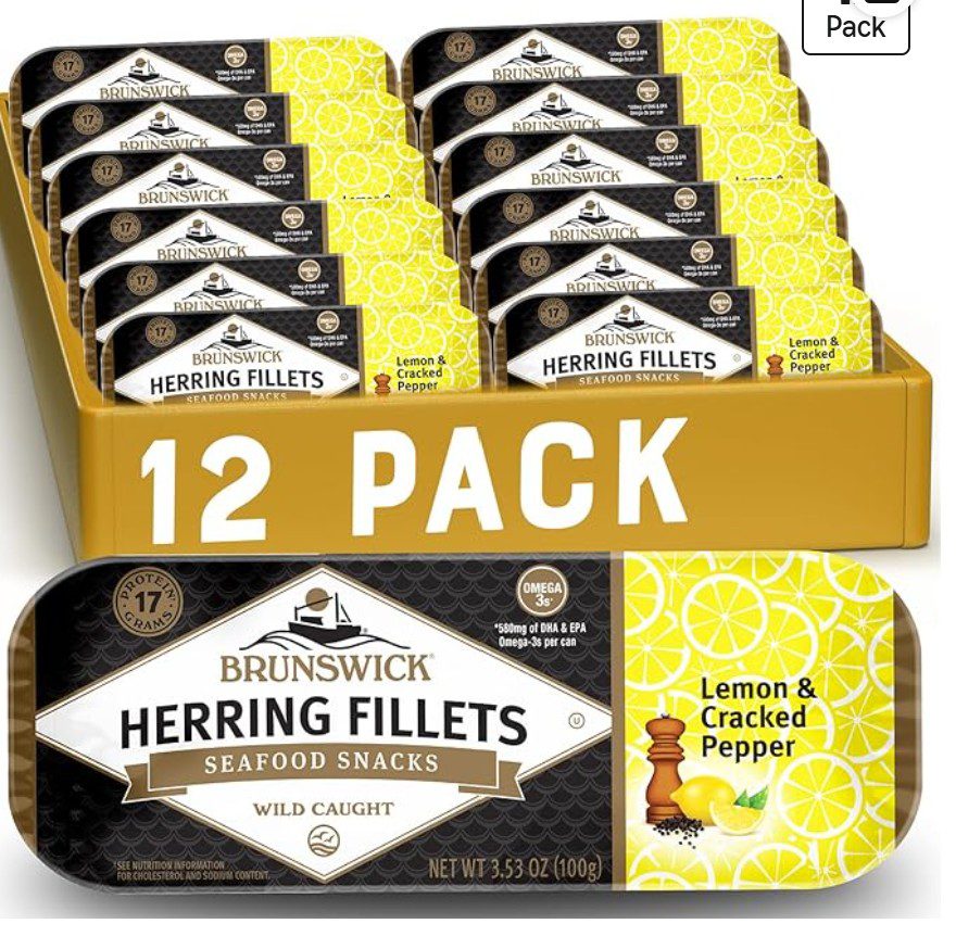 Brunswick Herring Fish Fillets — kosher herring on Amazon