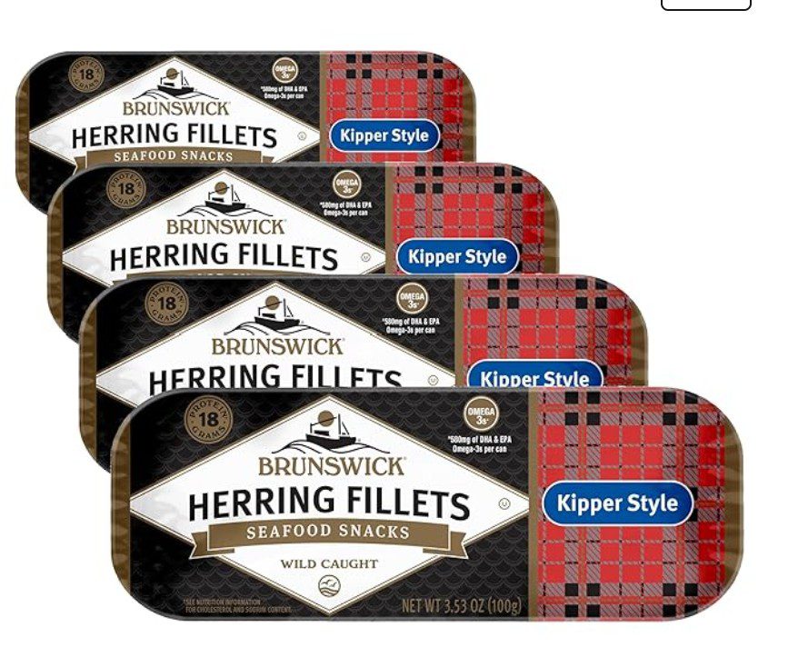 Brunswick Kipper Style Herring Fillets — kosher herring on Amazon