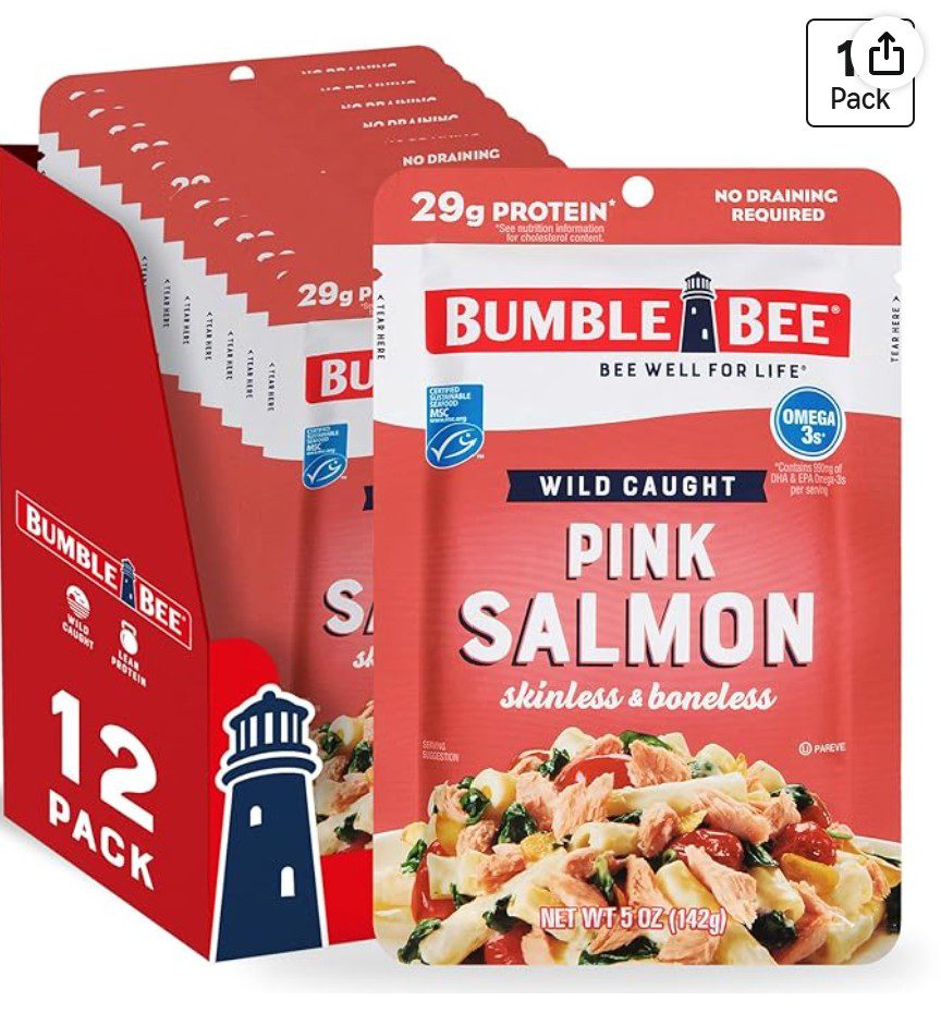 Bumble Bee Kosher Salmon canned — kosher salmon on Amazon