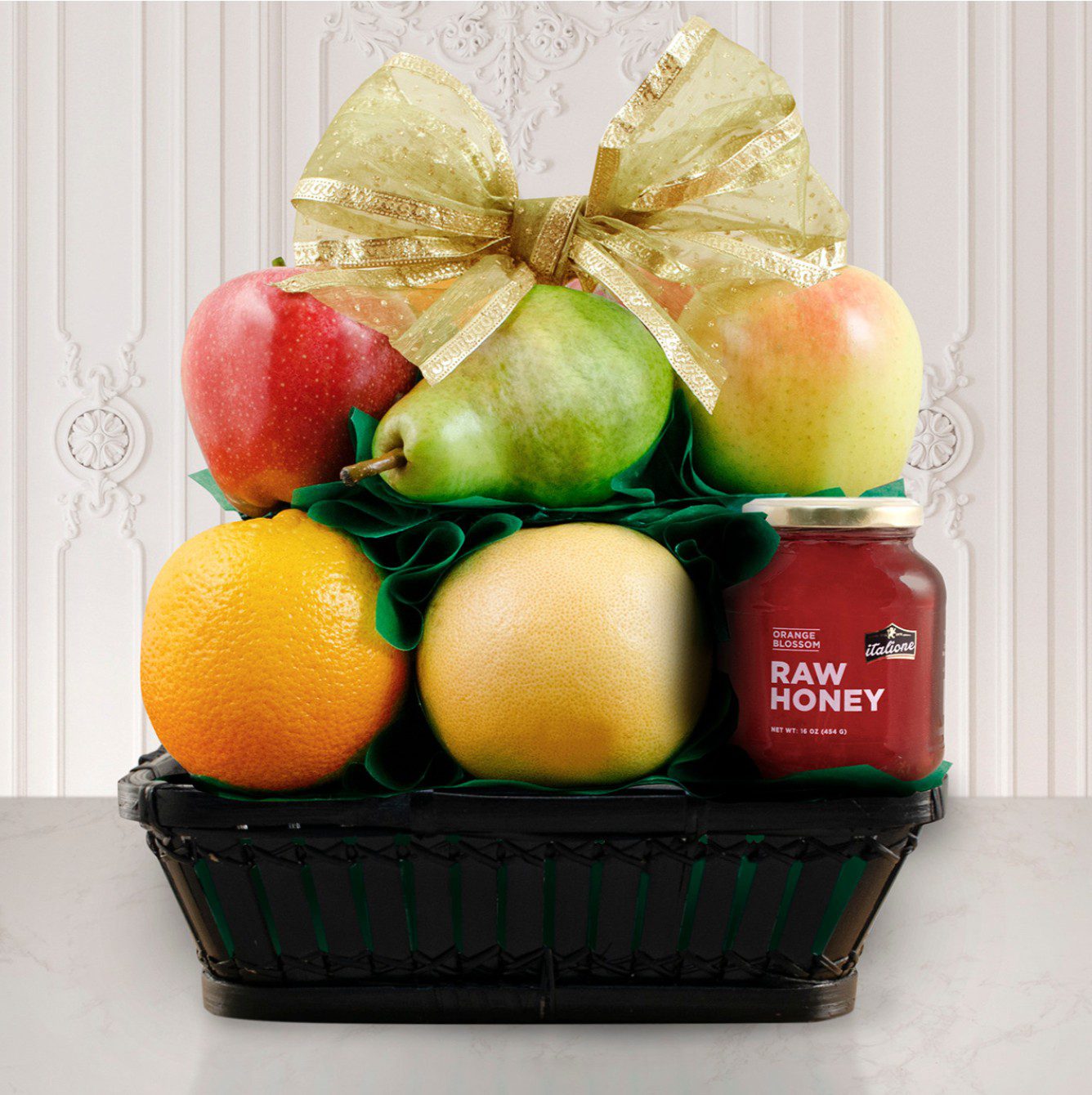 Capalbo's Fruit and Honey kosher gift basket for Rosh Hashanah