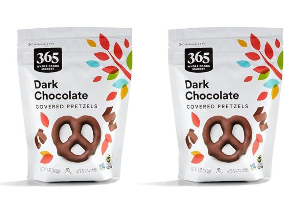 365 Dark Chocolate Pretzels — kosher pretzels on Amazon