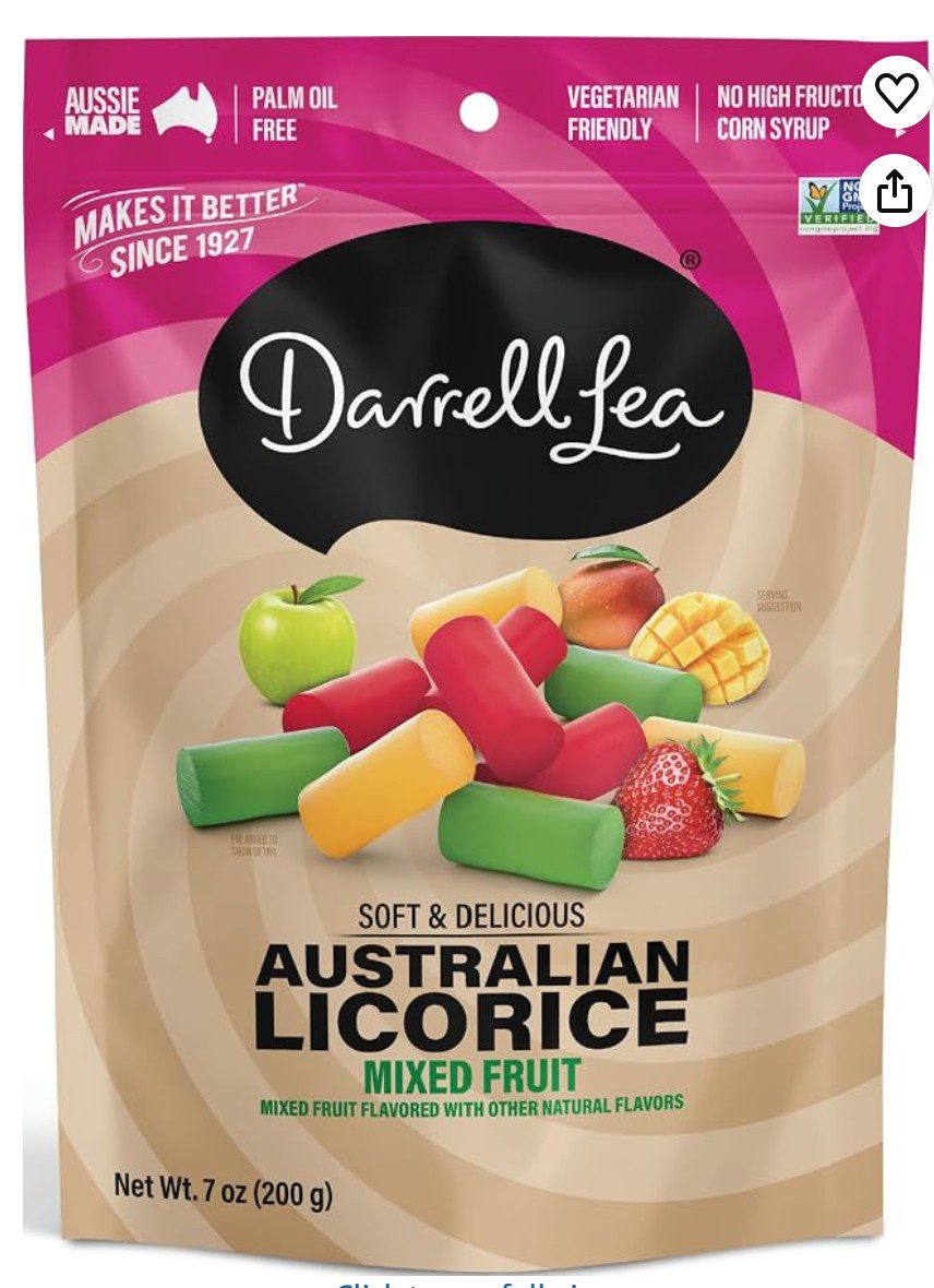 Darrell Lea Mixed Fruit Licorice — kosher licorice on Amazon