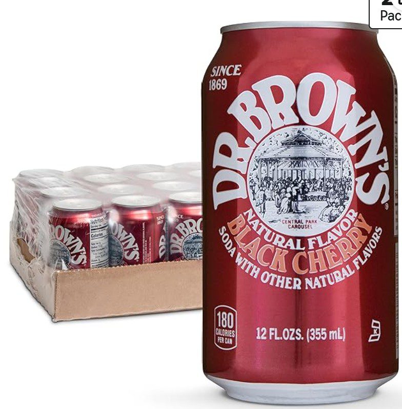 Dr Browns Black Cherry Soda Kosher