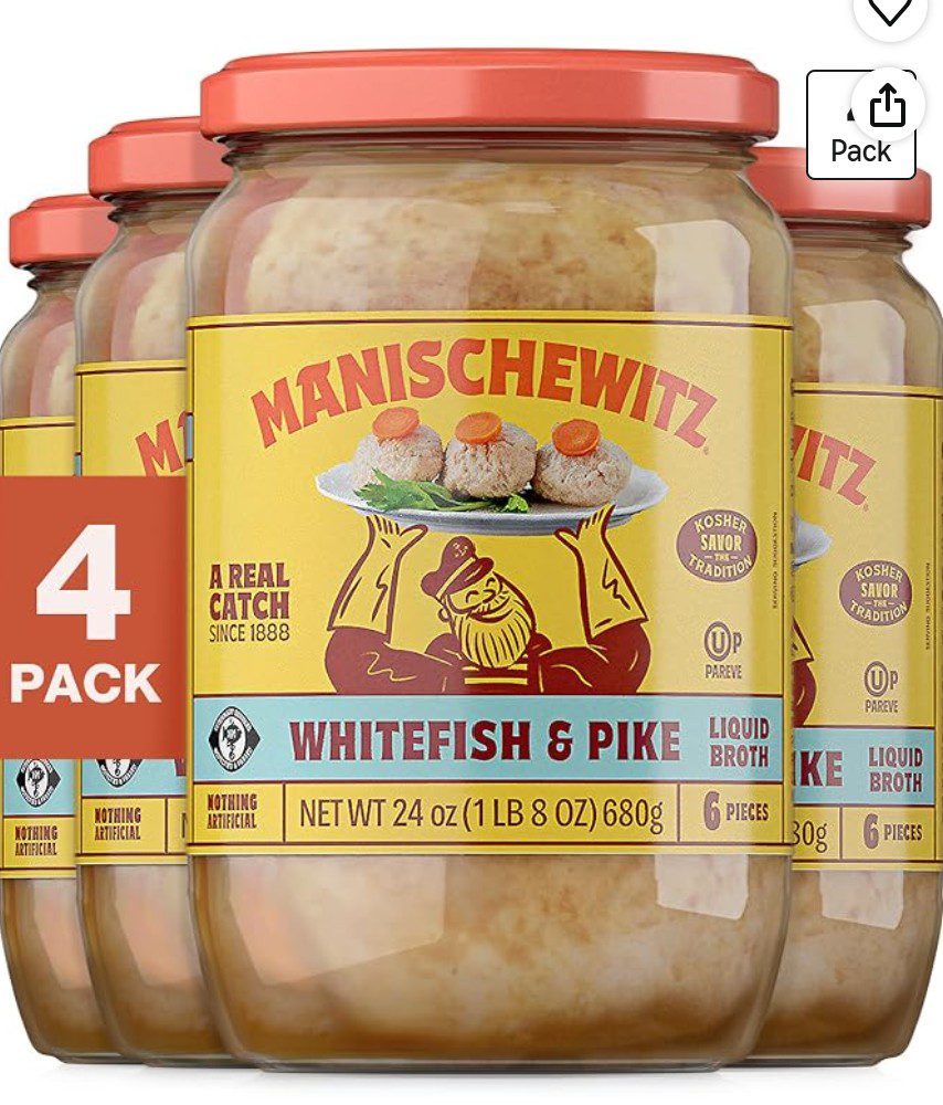 Gefilte Fish Whitefish and Pike — kosher for Passover on Amazon