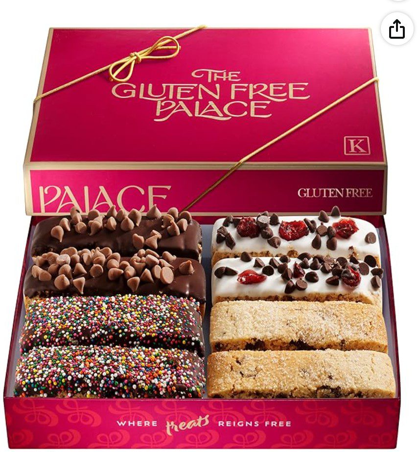 Gluten Free Palace Biscotti Cookies Gift Basket — kosher gluten free gift for Rosh Hashanah