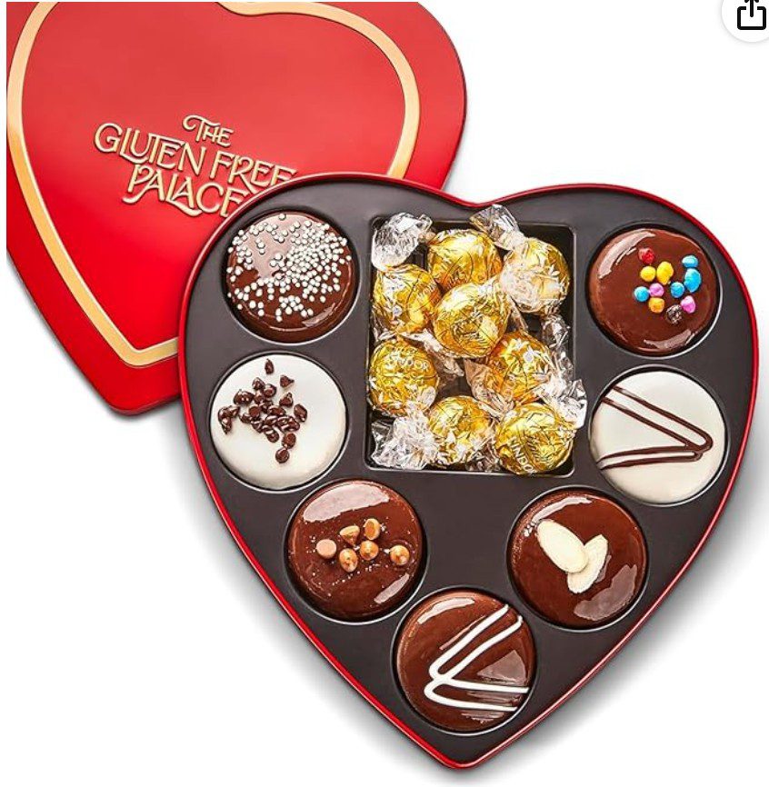 Gluten Free Palace Heart Shaped Tin — kosher gluten free gourmet gift box