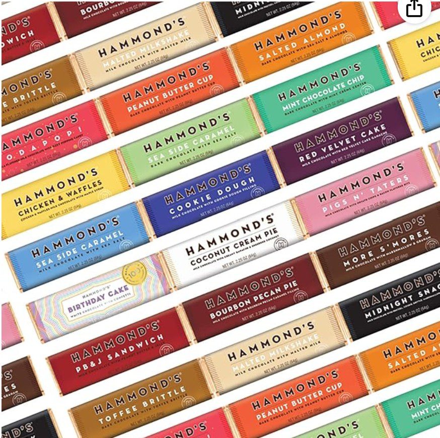 Hammonds Kosher Chocolate Bars on Amazon