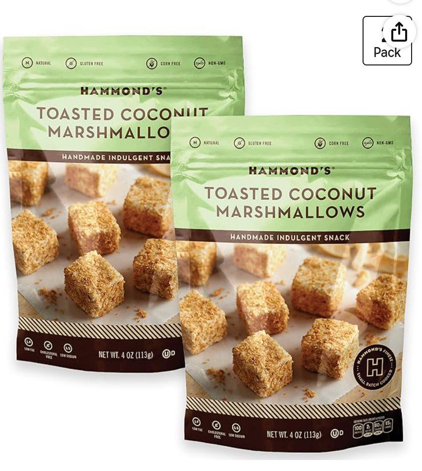 Hammond's Toasted Kosher Dairy Marshmallows on Amazon