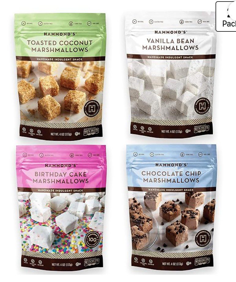 Hammond's Kosher Marshmallows Variety Pack on Amazon