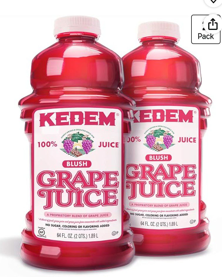 Kedem Blush Grape Juice — kosher grape juice on Amazon