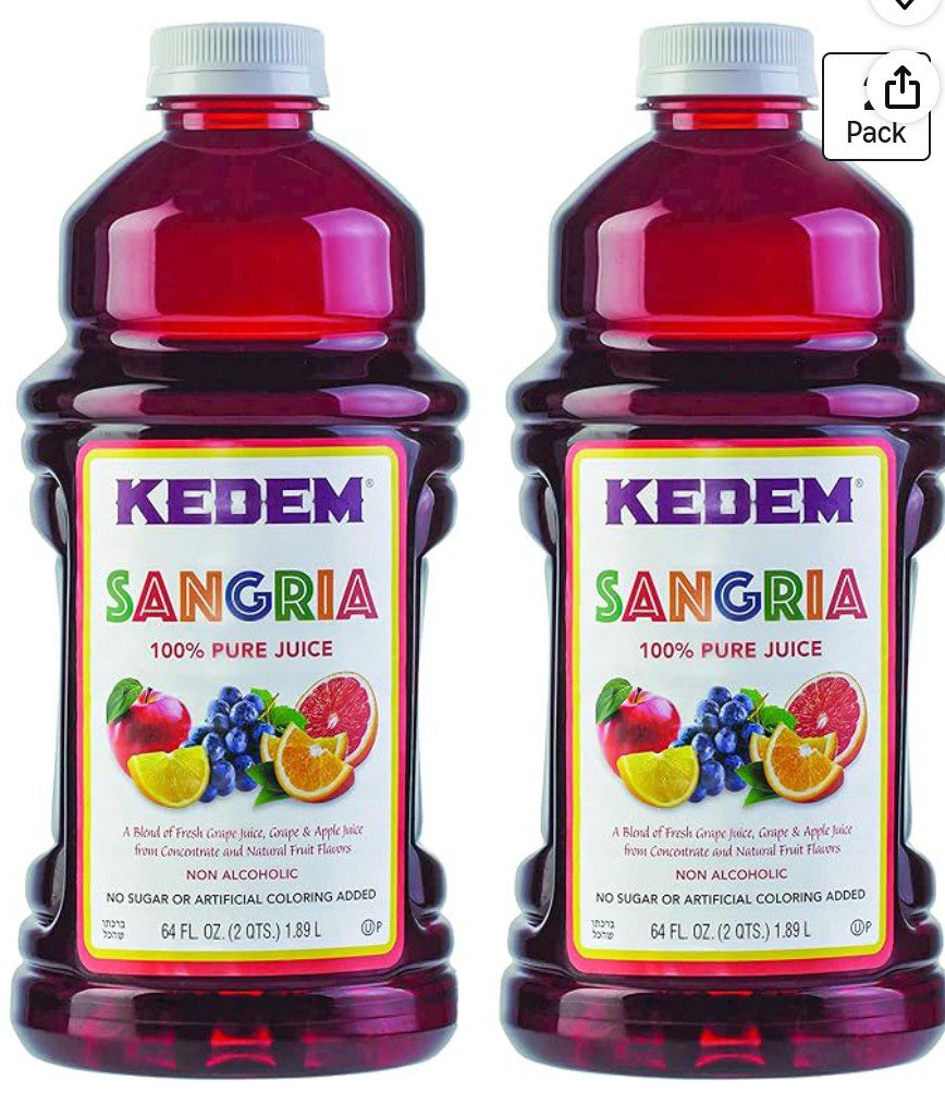 Kedem Sangria Kosher Grape Juice — kosher grape juice on Amazon