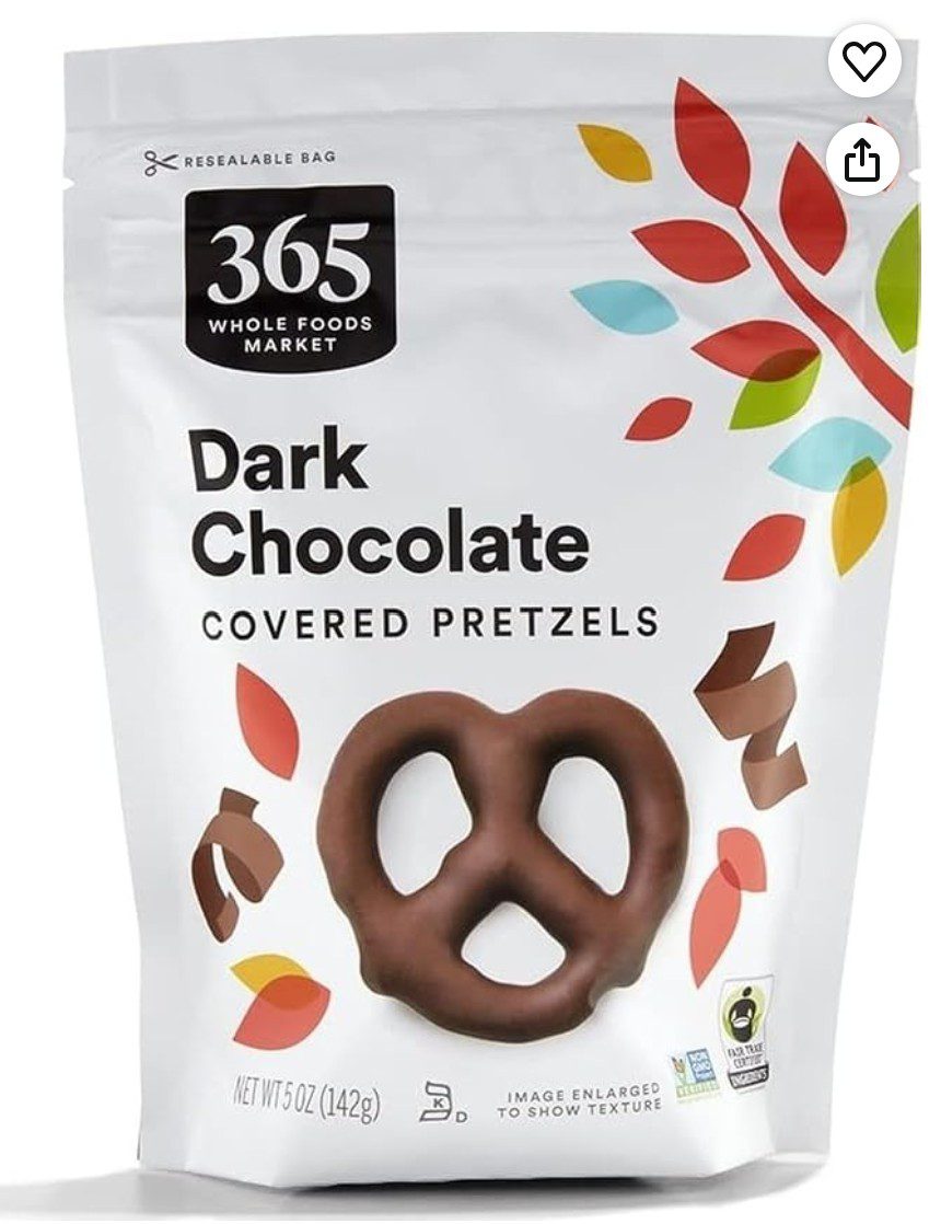365 Kosher Dairy Dark Chocolate Pretzels