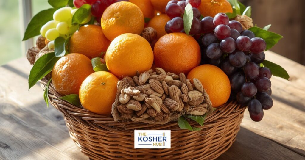 Kosher Fruit and Nut Gift Basket