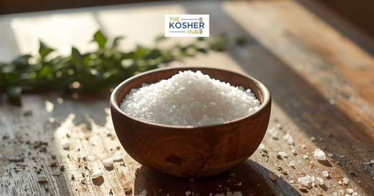 Kosher Salt on table in bowl