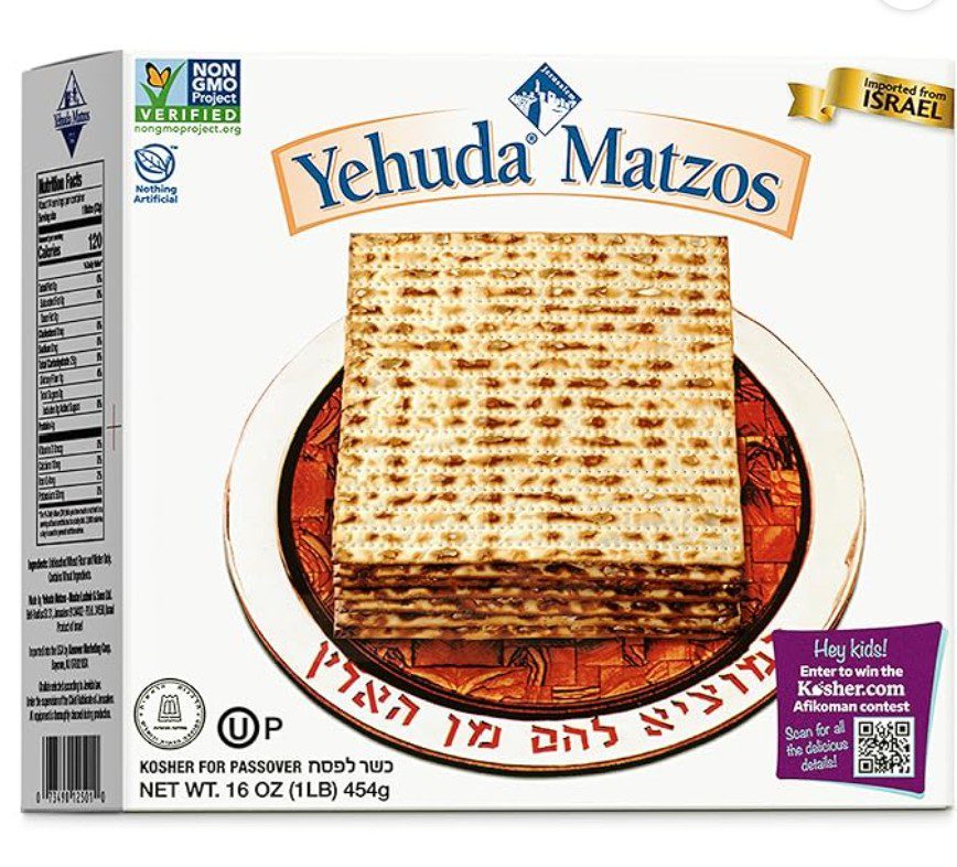 Kosher Matzah variety — certified kosher for Passover