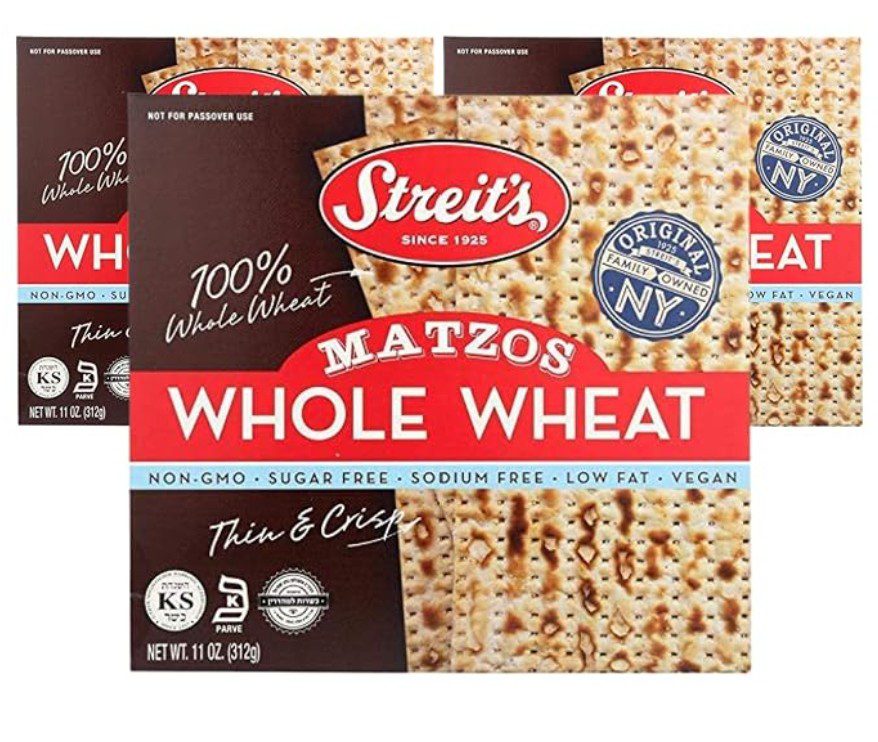 Kosher Matzah option — certified kosher for Passover