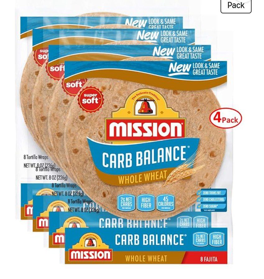 Mission Carb Balance Kosher Tortillas — low carb wraps on Amazon