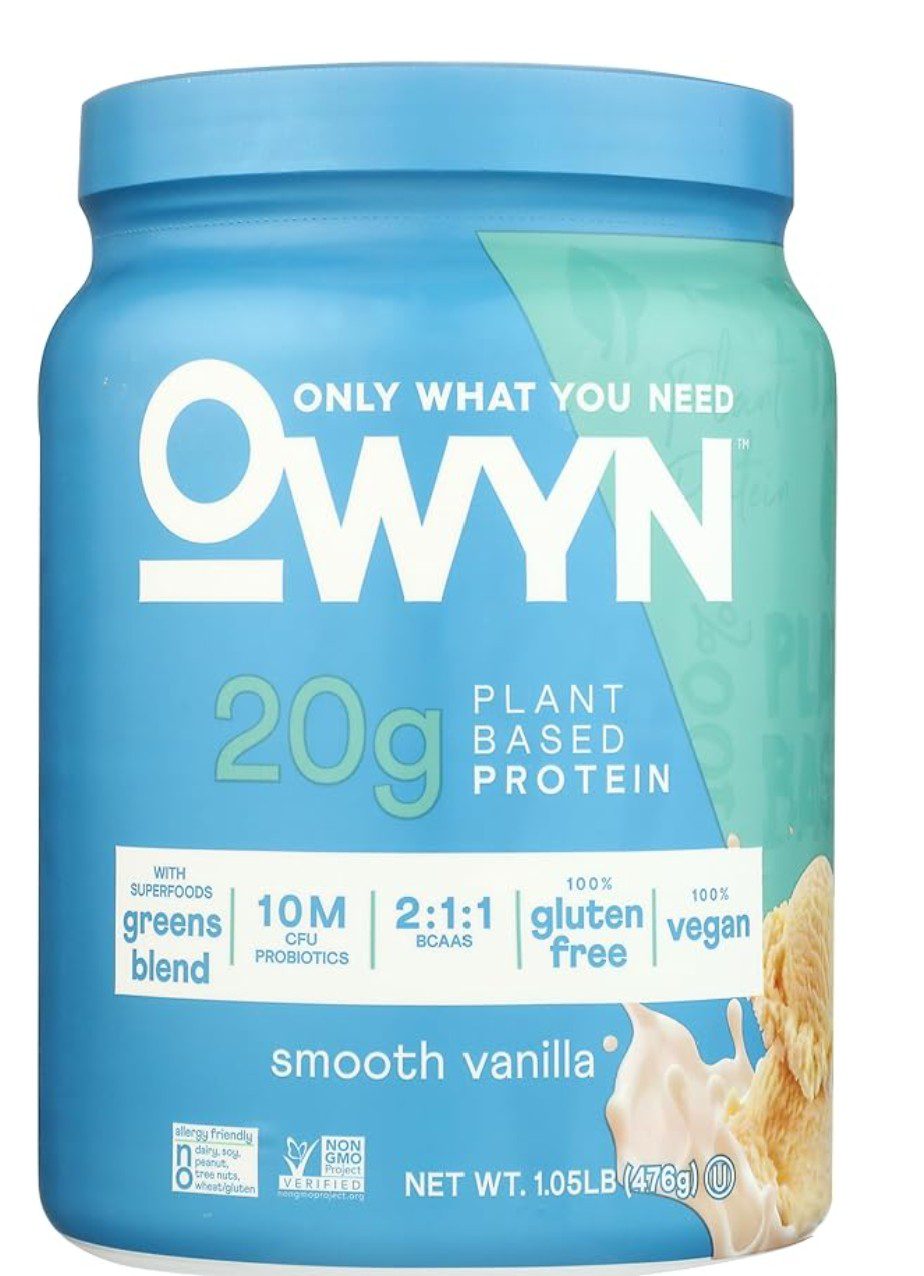 OWYN Vanilla Flavored plant based protein powder — kosher certified pareve