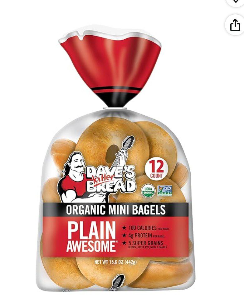 Dave's Killer Bread Organic Mini Kosher Bagels — certified kosher bagels