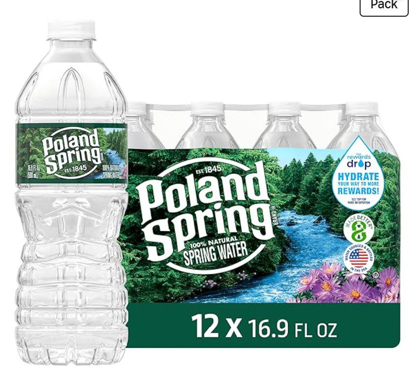 Poland Spring Natural Spring Water — kosher water on Amazon