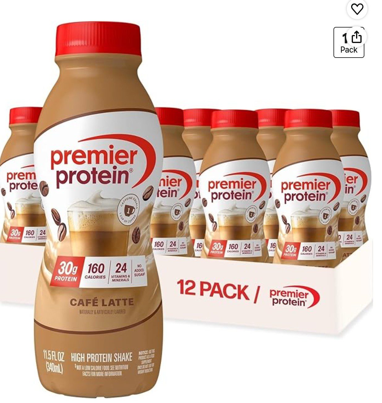 Premier Protein Latte Shake — kosher protein shake on Amazon