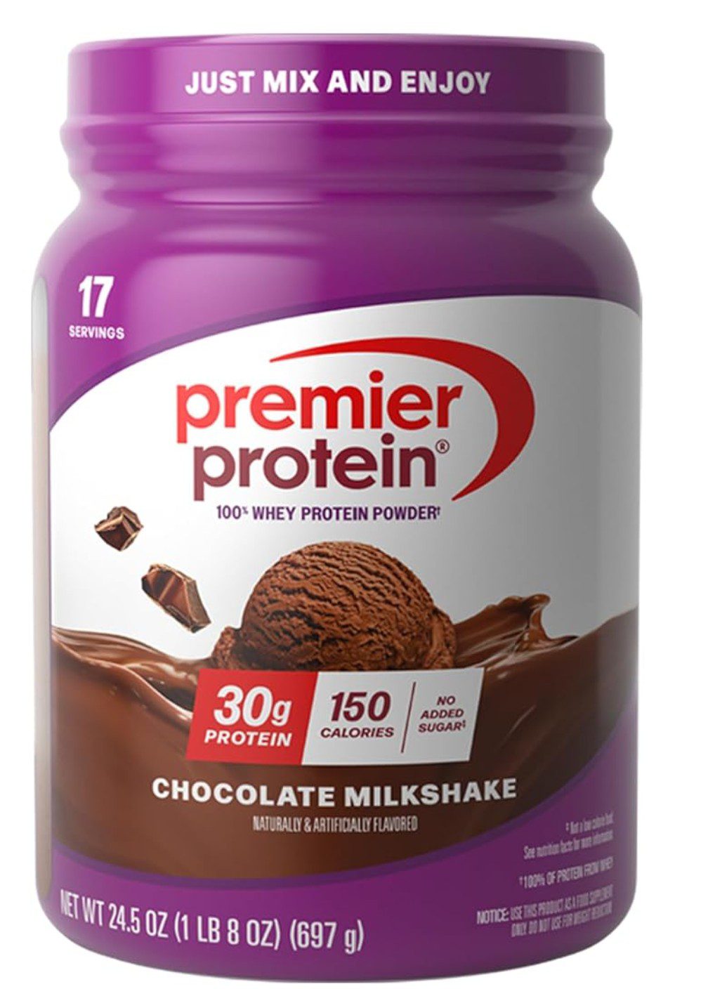 Premier Protein Chocolate Milkshake Powder — kosher protein powder on Amazon