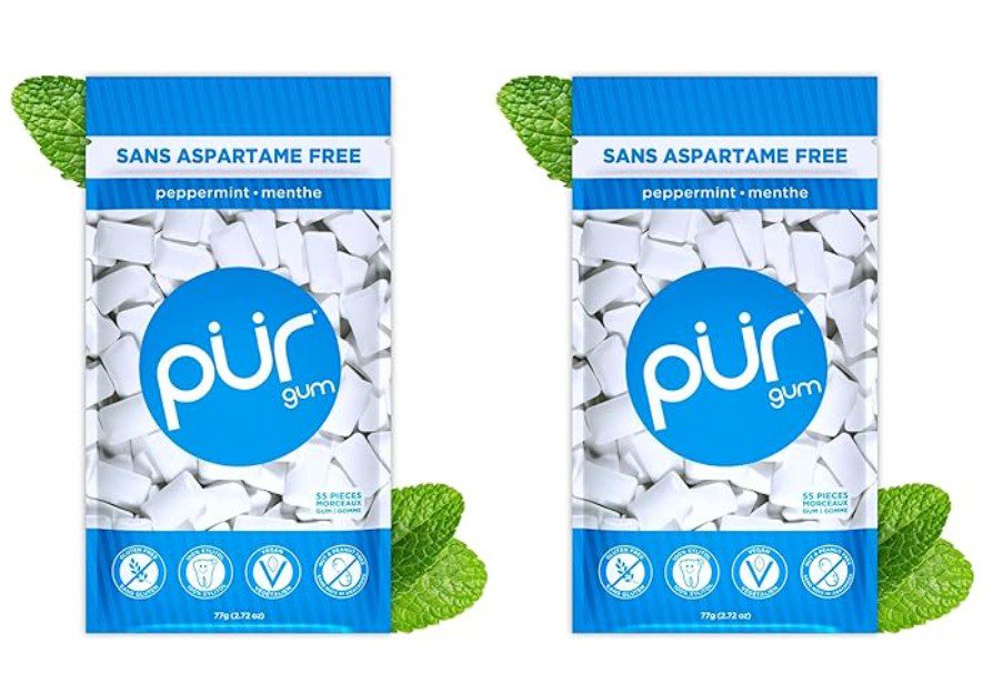 PUR Peppermint Chewing Gum — kosher chewing gum on Amazon
