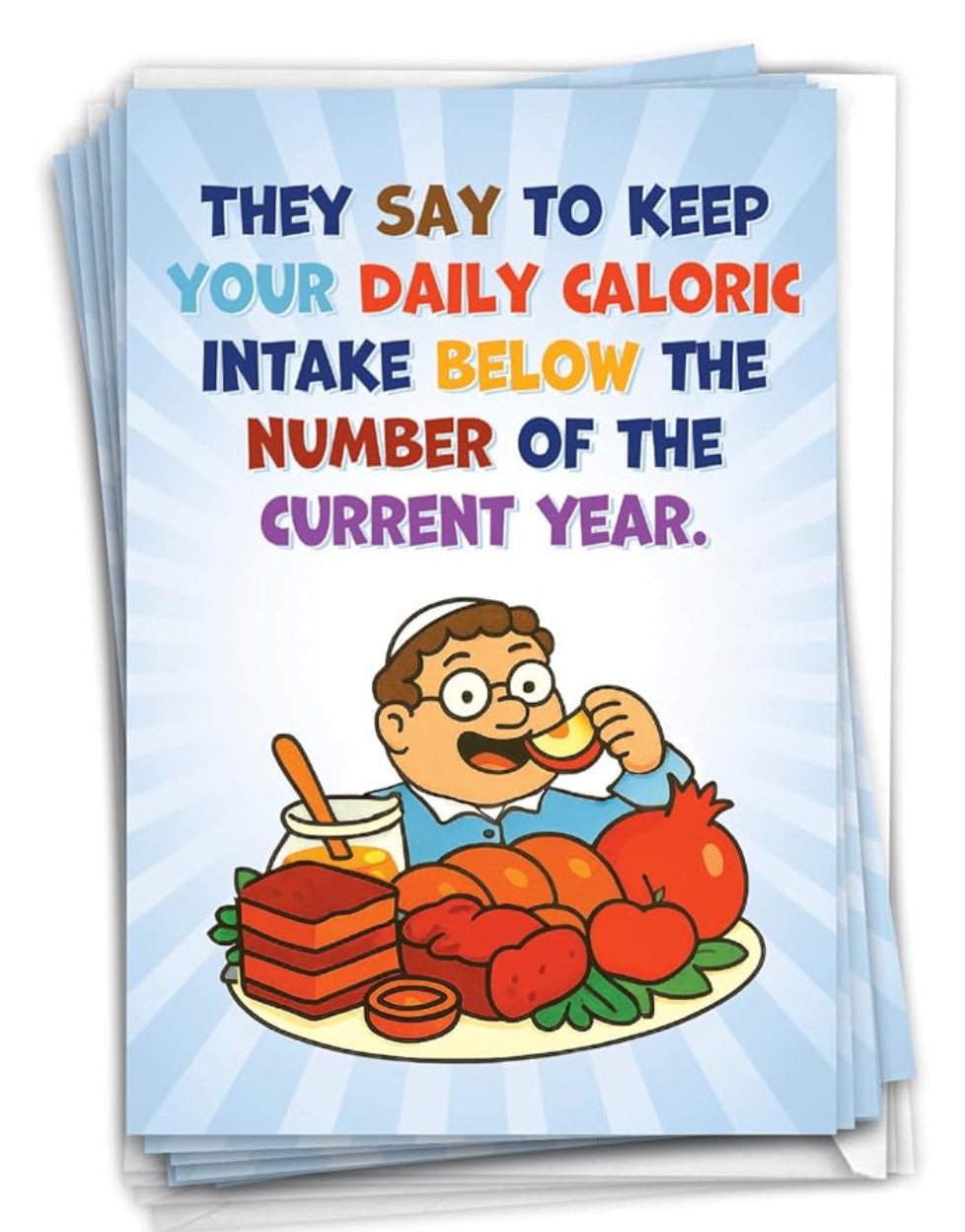 Funny Rosh Hashanah card pack
