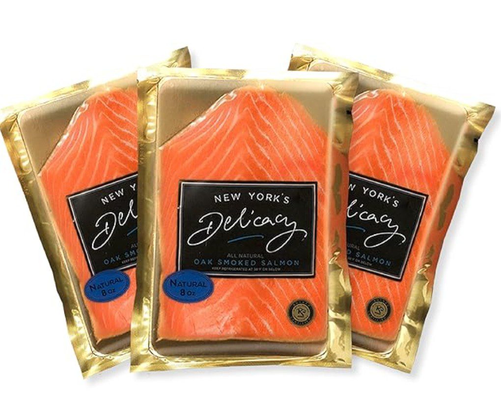 New York's Delicacy Kosher Salmon Pouch — kosher smoked salmon on Amazon