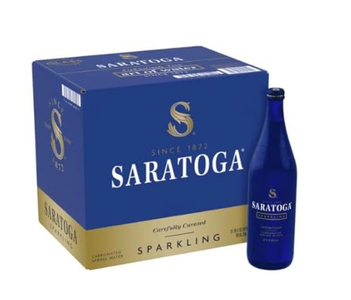Saratoga Sparkling Spring Water — kosher sparkling water on Amazon