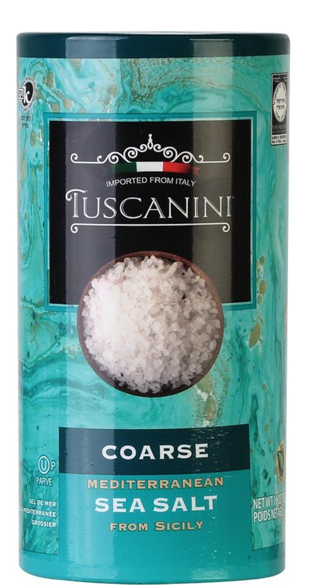 Tuscanini Coarse Kosher Mediterranean Sea Salt — from Sicily Italy